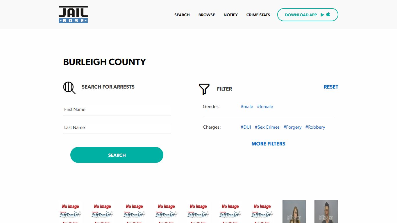 Burleigh County Jail Inmate Search and Mugshots | JailBase